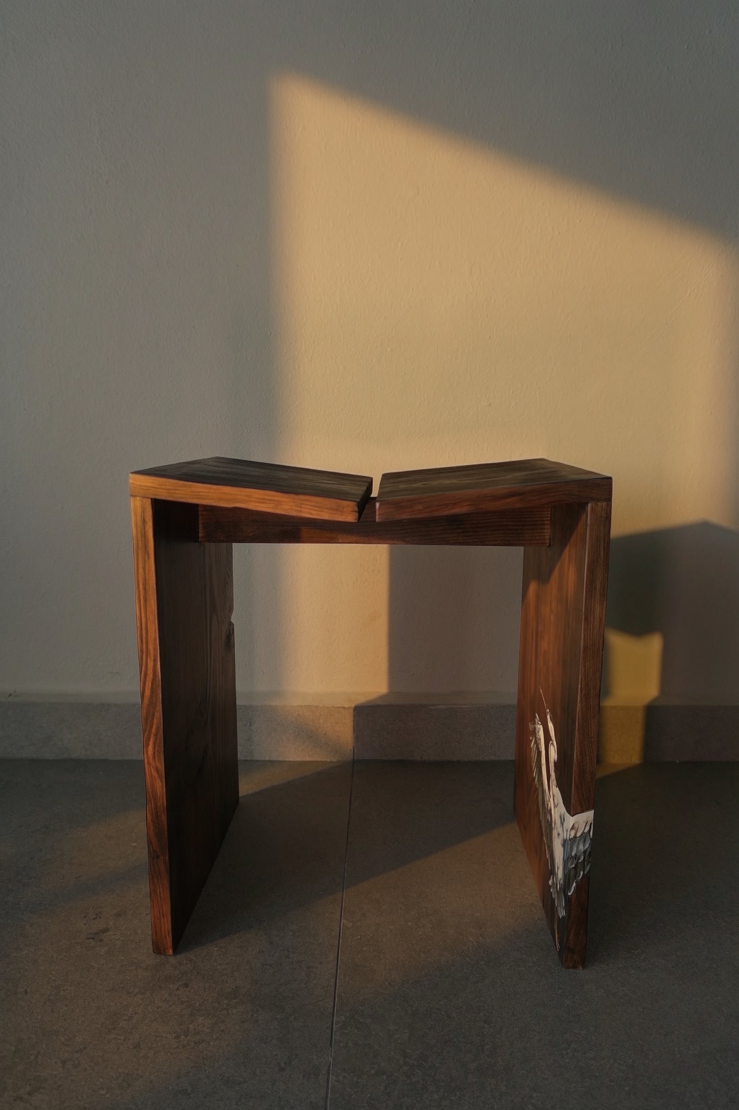 Yakisugi Crane Stool