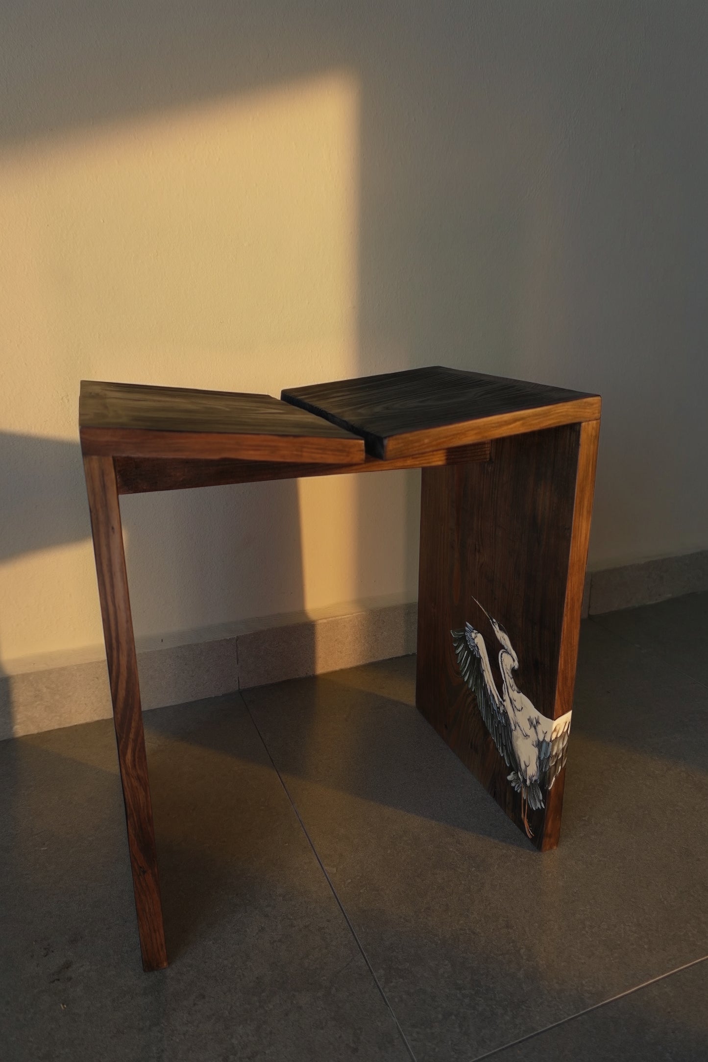 Yakisugi Crane Stool